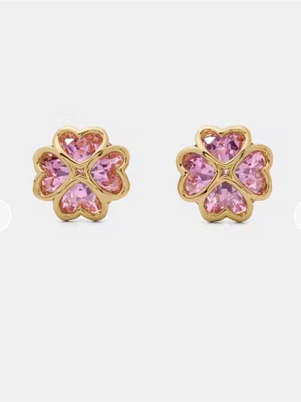 Kate Spade Something Sparkly Spade Studs in Light Pink - NWT
